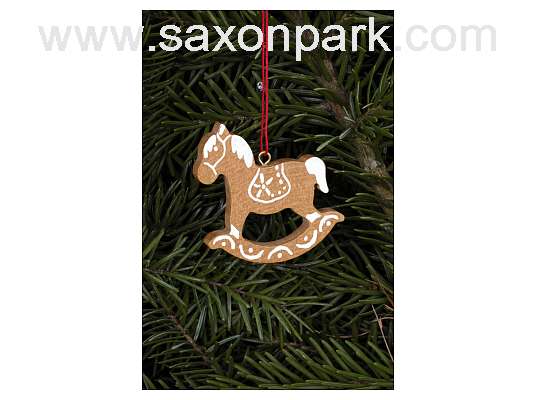 Ulbricht - Gingerbread Horse Brown Ornament