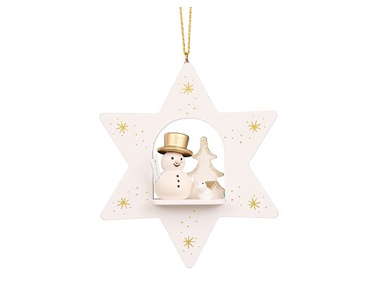 Ulbricht - Star White With Snowman Ornament