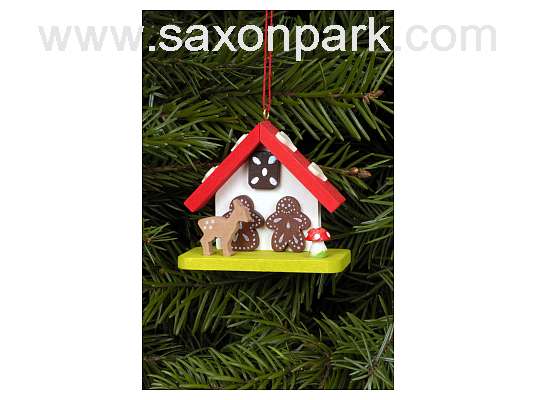 Ulbricht - Gingerbreadhouse with Fawn Ornament