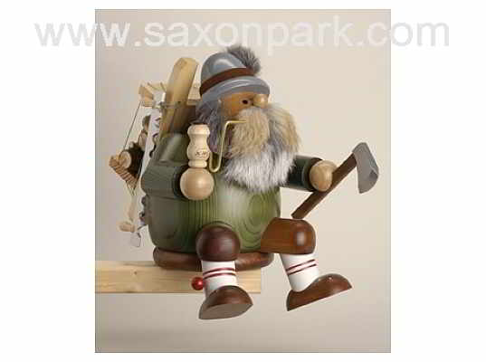 KWO - Christmas Smoker,Lumberjack,sitting,tall
