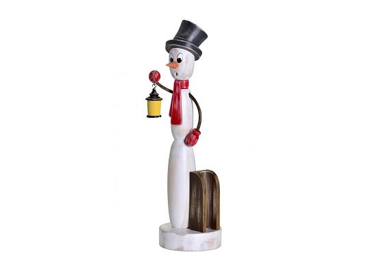 KWO - smoker shabby chic snowman (with video)