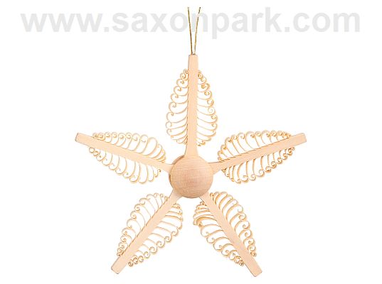 Seiffen Handcraft - Chip Tree Wooden Star