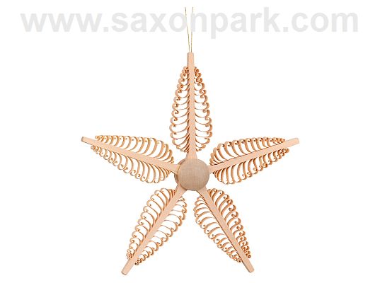 Seiffen Handcraft - Chip Tree Wooden Star