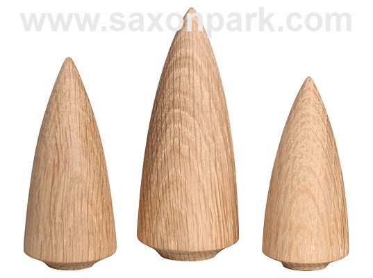 Seiffen Handcraft - Miniature Trees, Set of Three