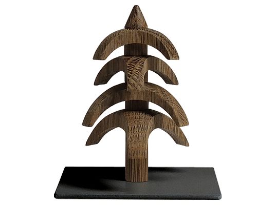 Seiffen Handcraft - Design object Tree to turn, Smoked oak, 3,1 inch