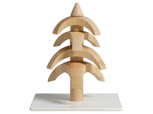 Seiffen Handcraft - Design object Tree to turn, Cherry wood, 3,1 inch