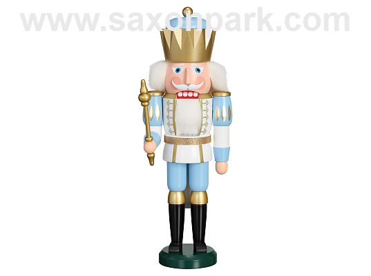 Seiffen Handcraft - Nutcracker King white-blue
