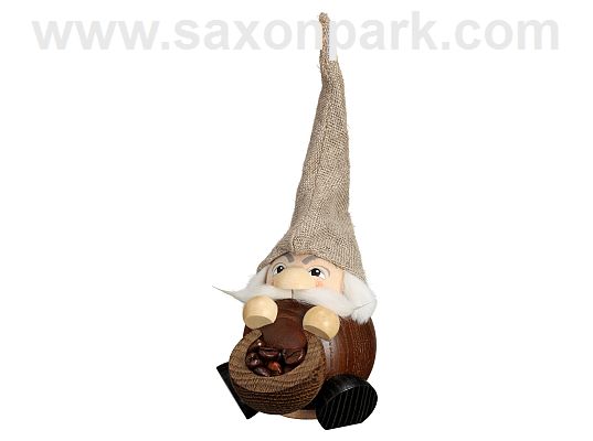 Seiffen Handcraft - Ball-shaped incense Figure Fragrant Gnome Coffee