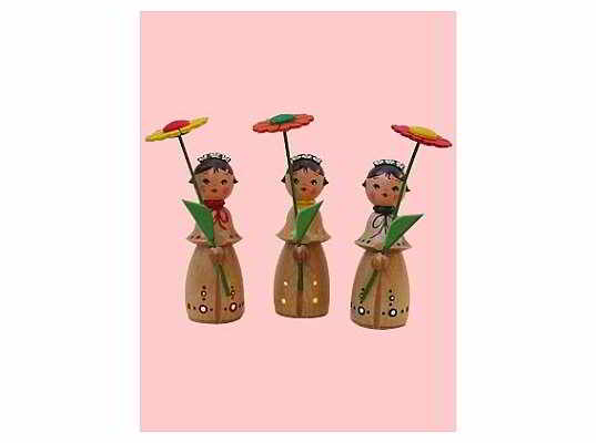 Mothes - flower child, small (3 pieces)