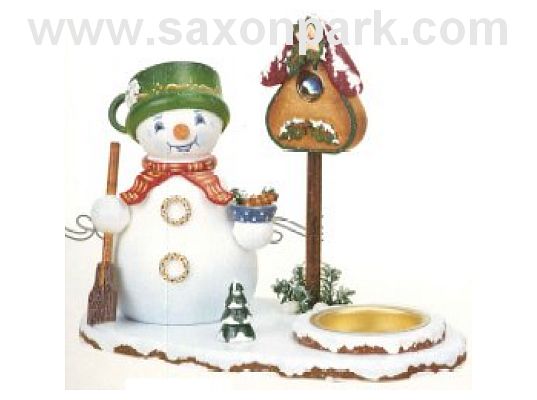 Hubrig - Incense smokers snow man with tealight