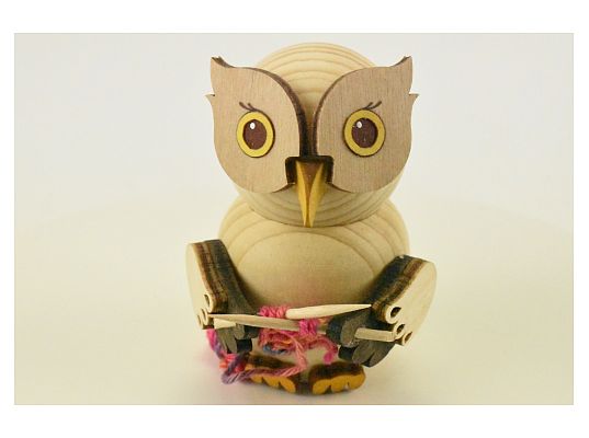Kuhnert - Mini owl with knitting (with video)