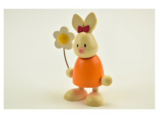 Hobler - bunny Emma with flower
