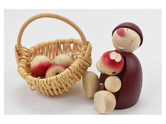 Naeumanns - Basket  with 3 apples