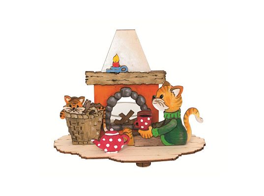Kuhnert - craft kit tea light candleholder cats